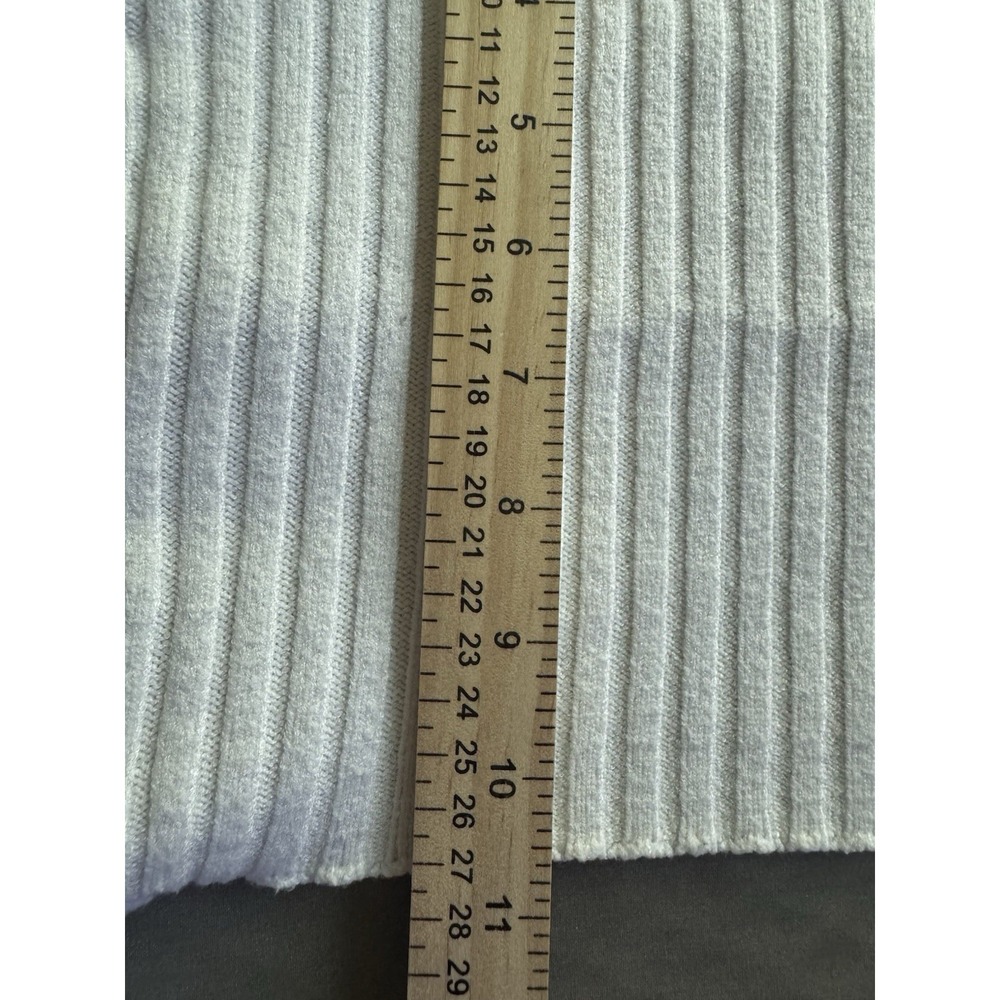 Edikted Cream Ribbed Open-Front Cardigan - Picture 7 of 8